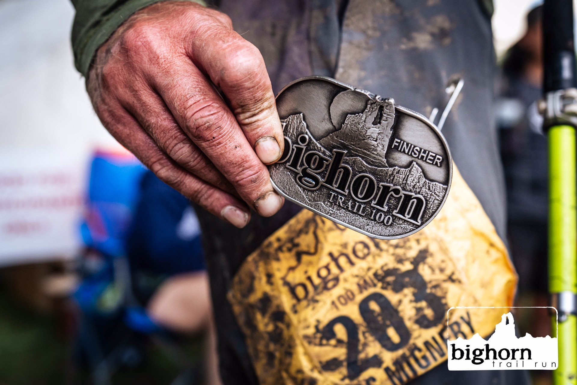 Run to Hunt coach Les Mignery's Big Horn 100 medal.