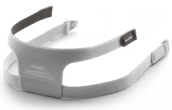 A white, modern virtual reality headset