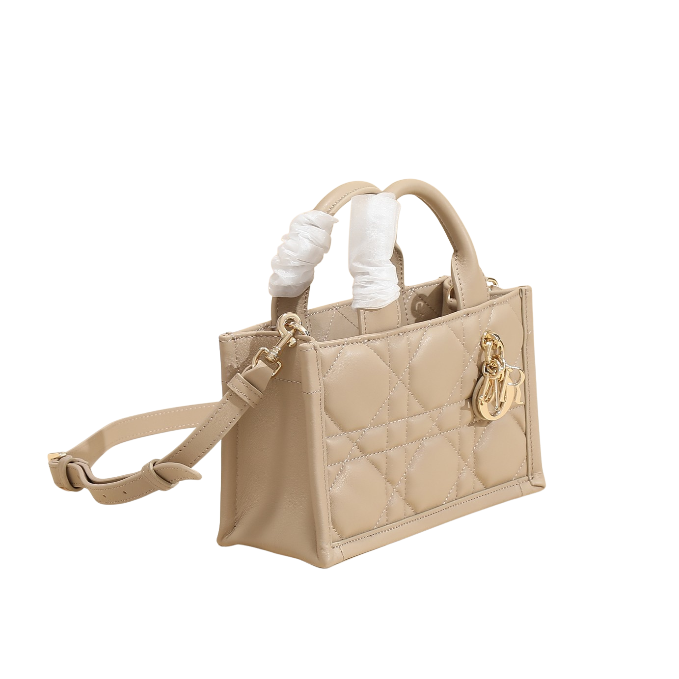 Small Lady Di*r My ABCDi*r Bag in Cannage Lambskin