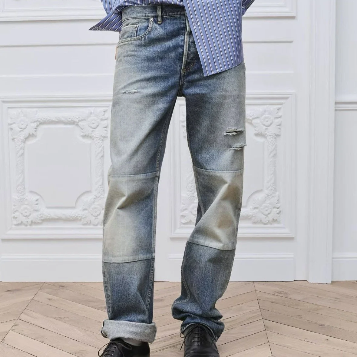 Di*r Panelled Straight-Leg Jeans
