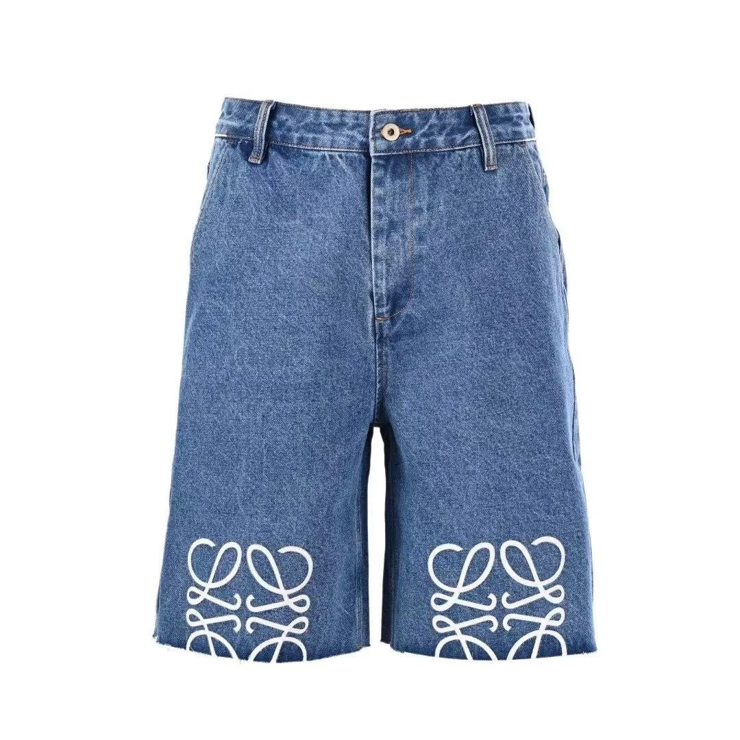 Lo*we Anagram Denim Shorts