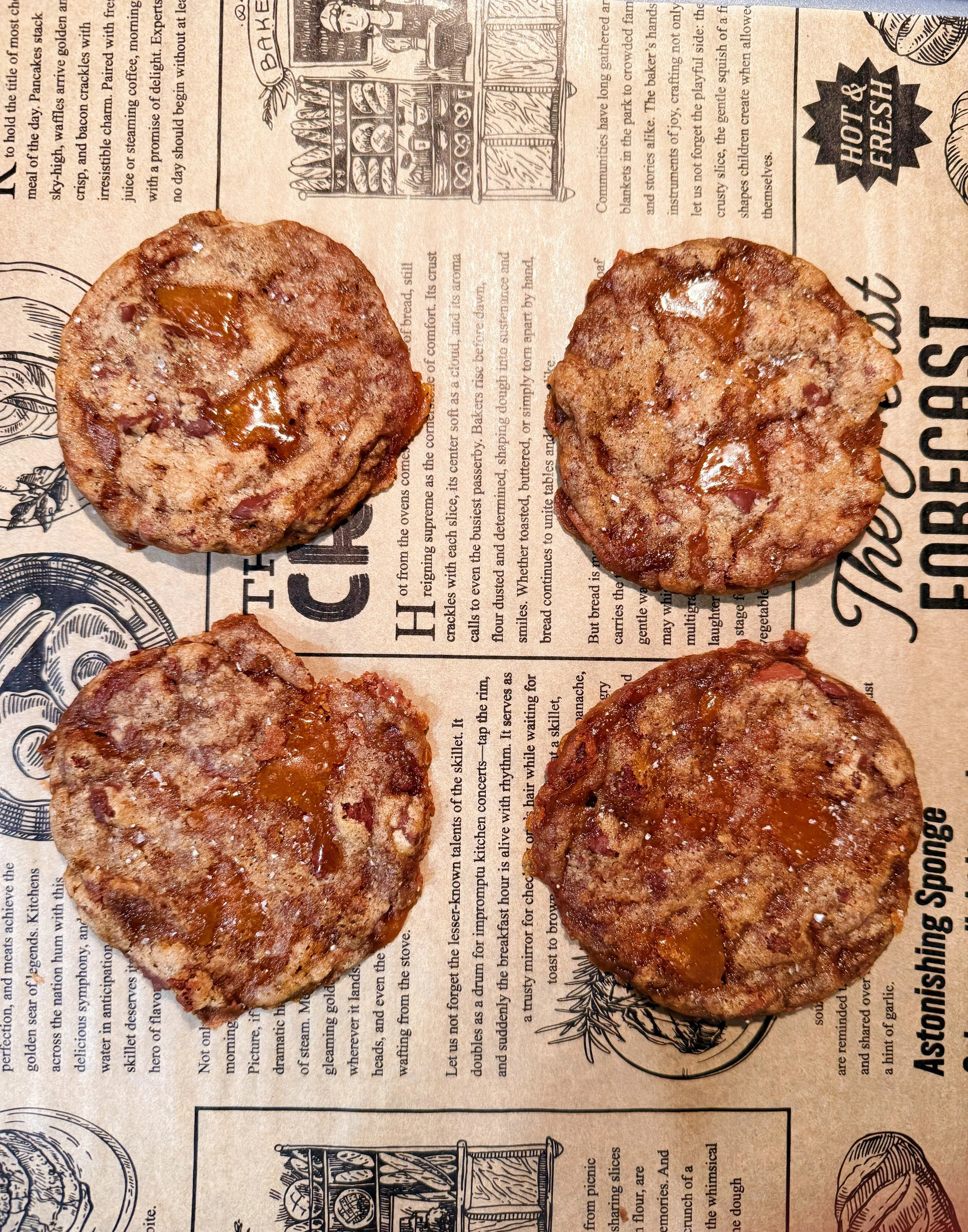 Salted Caramel Chocolate Chip Cookies