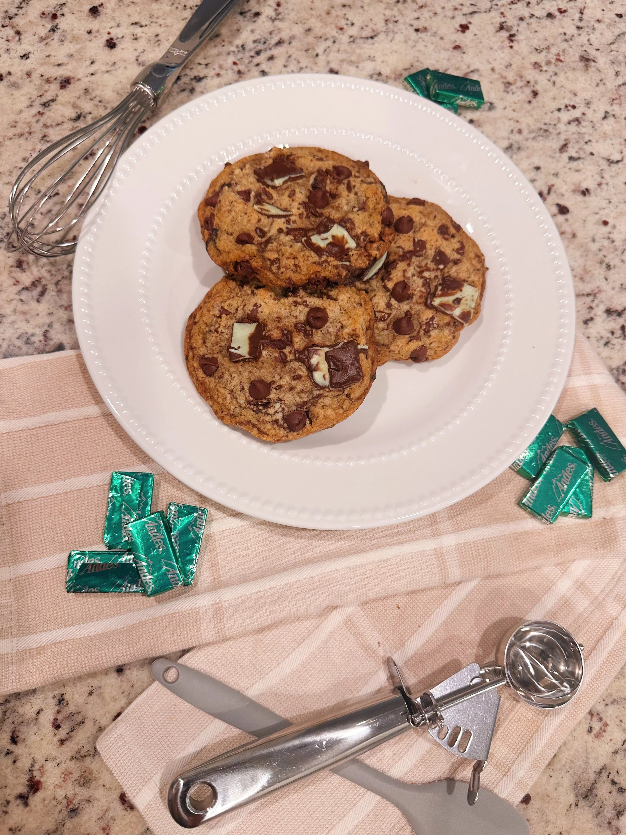 "Andes" Mint Chocolate Chip Cookies