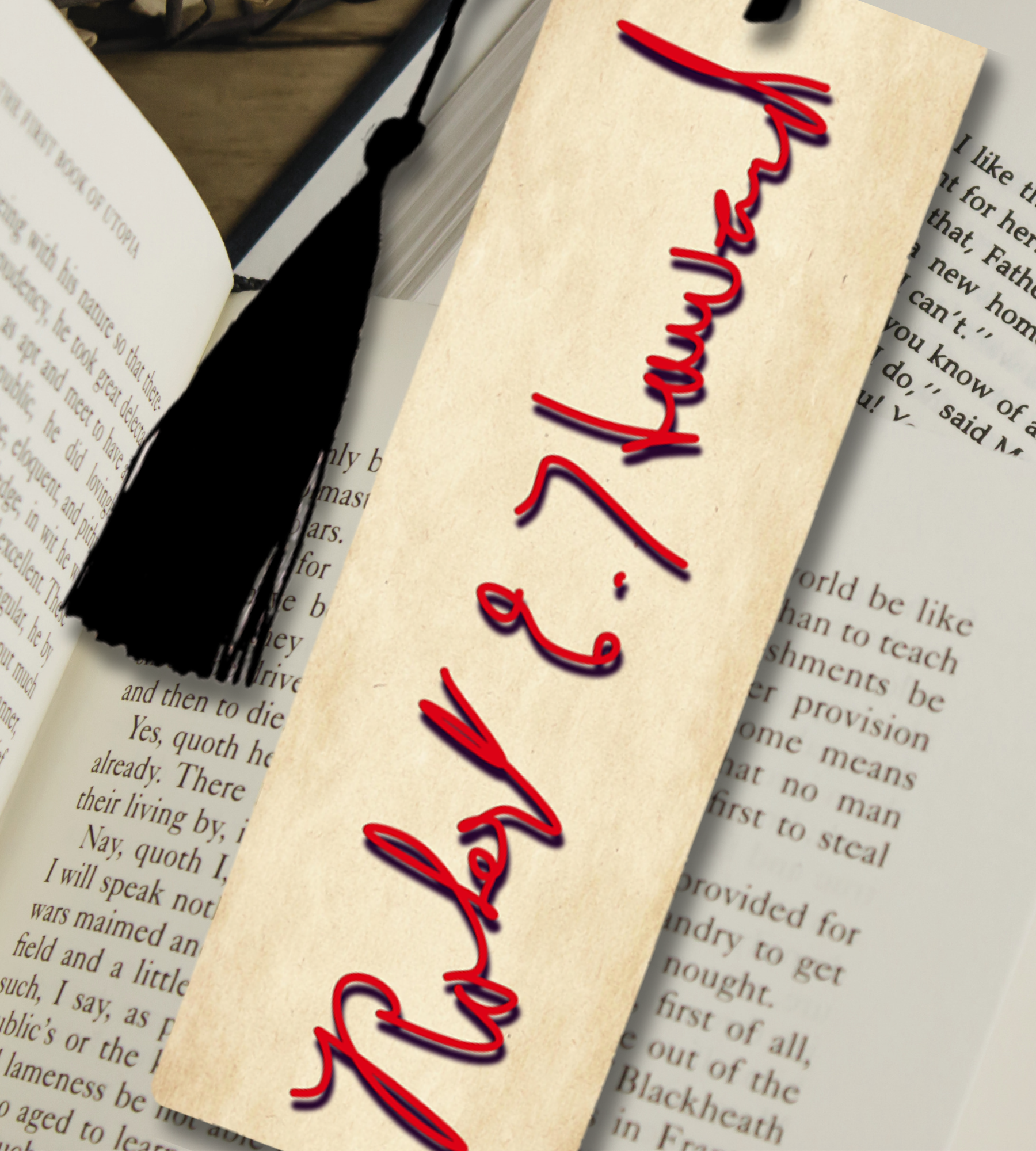 Robert E. Howard Signature Bookmark