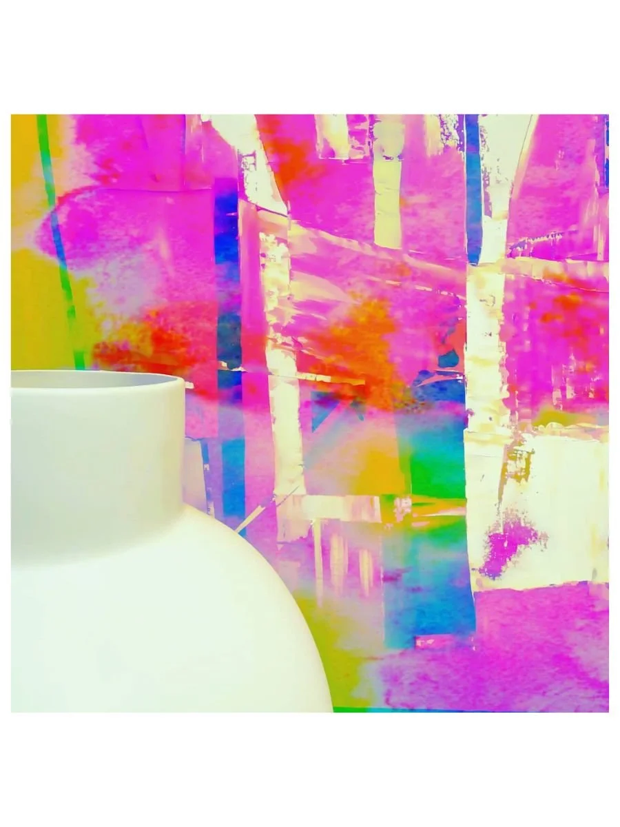 White Vase & Pink Walls