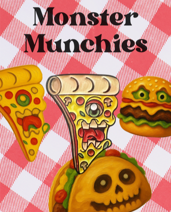 enor pizza enamel pin for his monster munchies collection