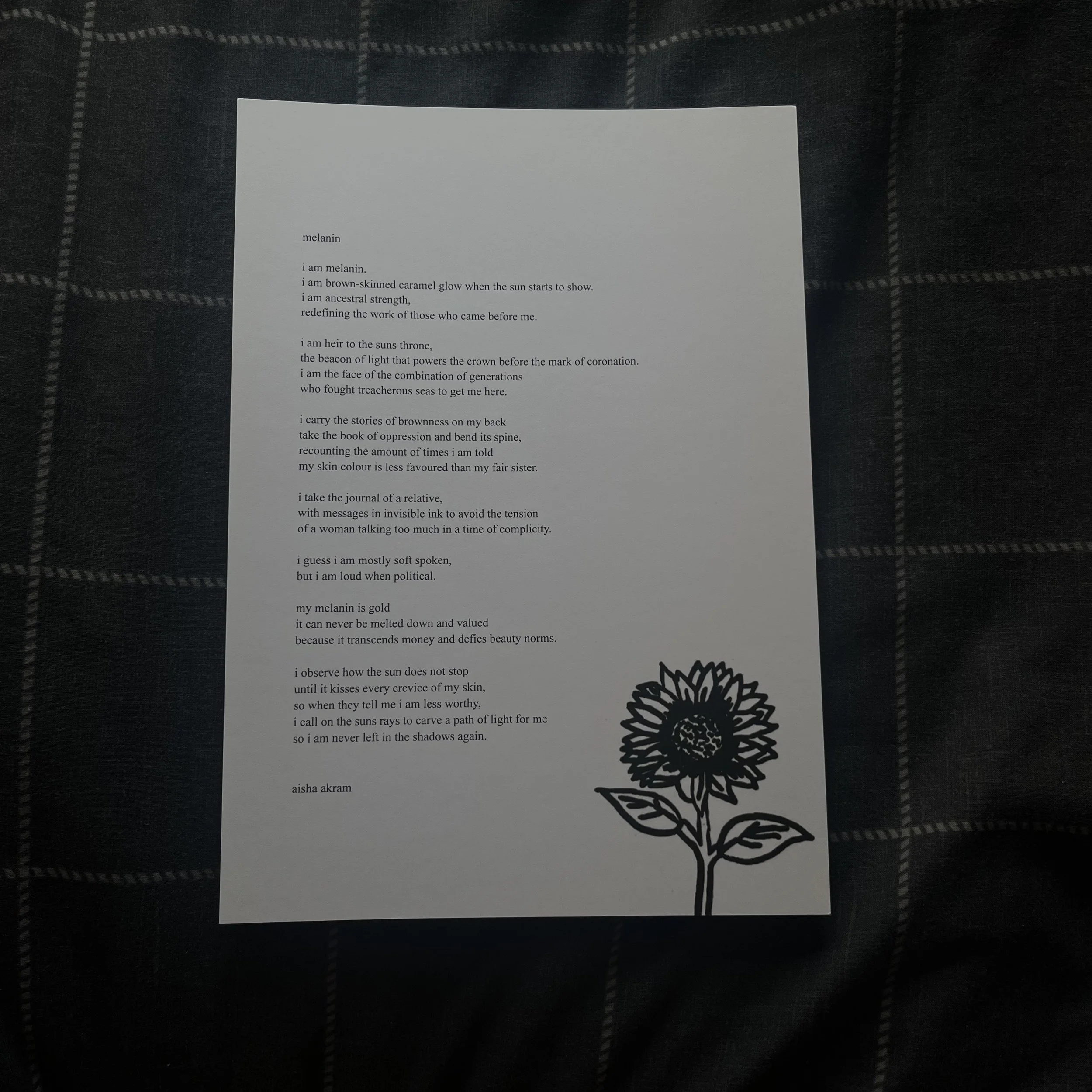 Melanin Poem Print
