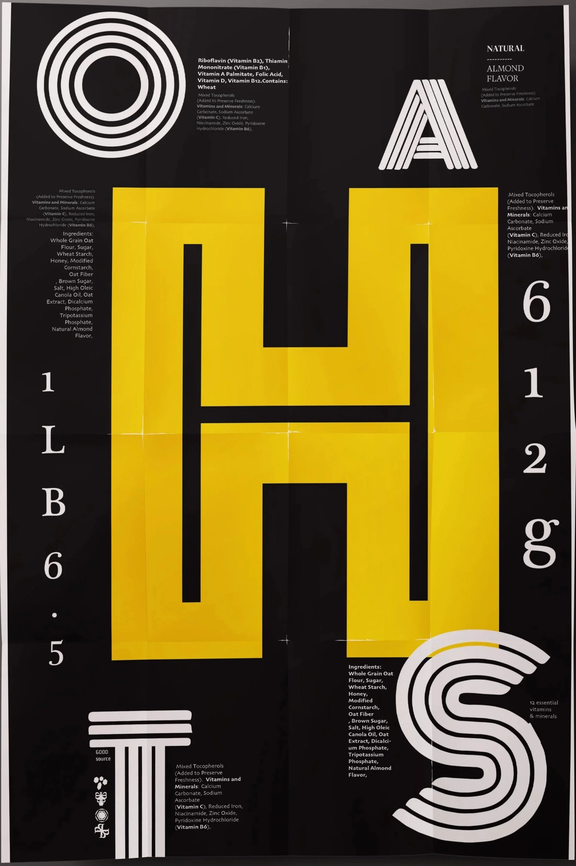 Typographic Poster- Cereal box redesign