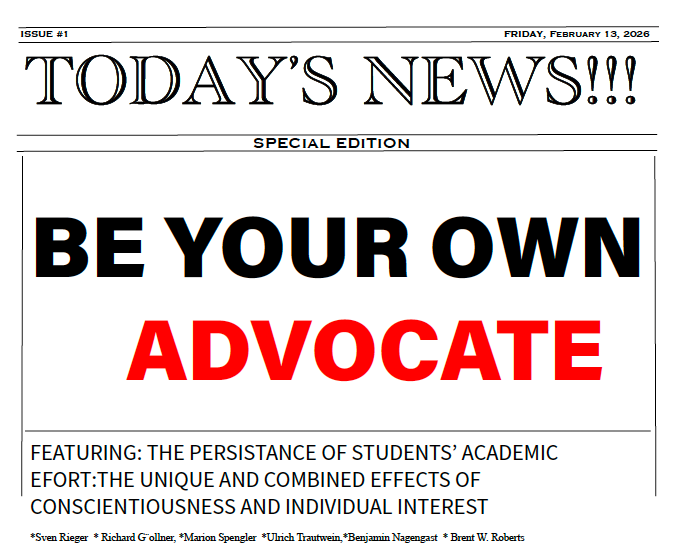 Be Your Own Advocate