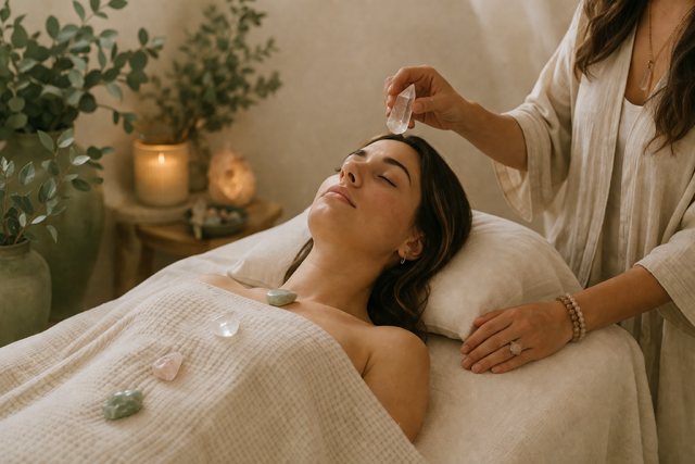 Holistic healing session designed for relaxation and renewal.