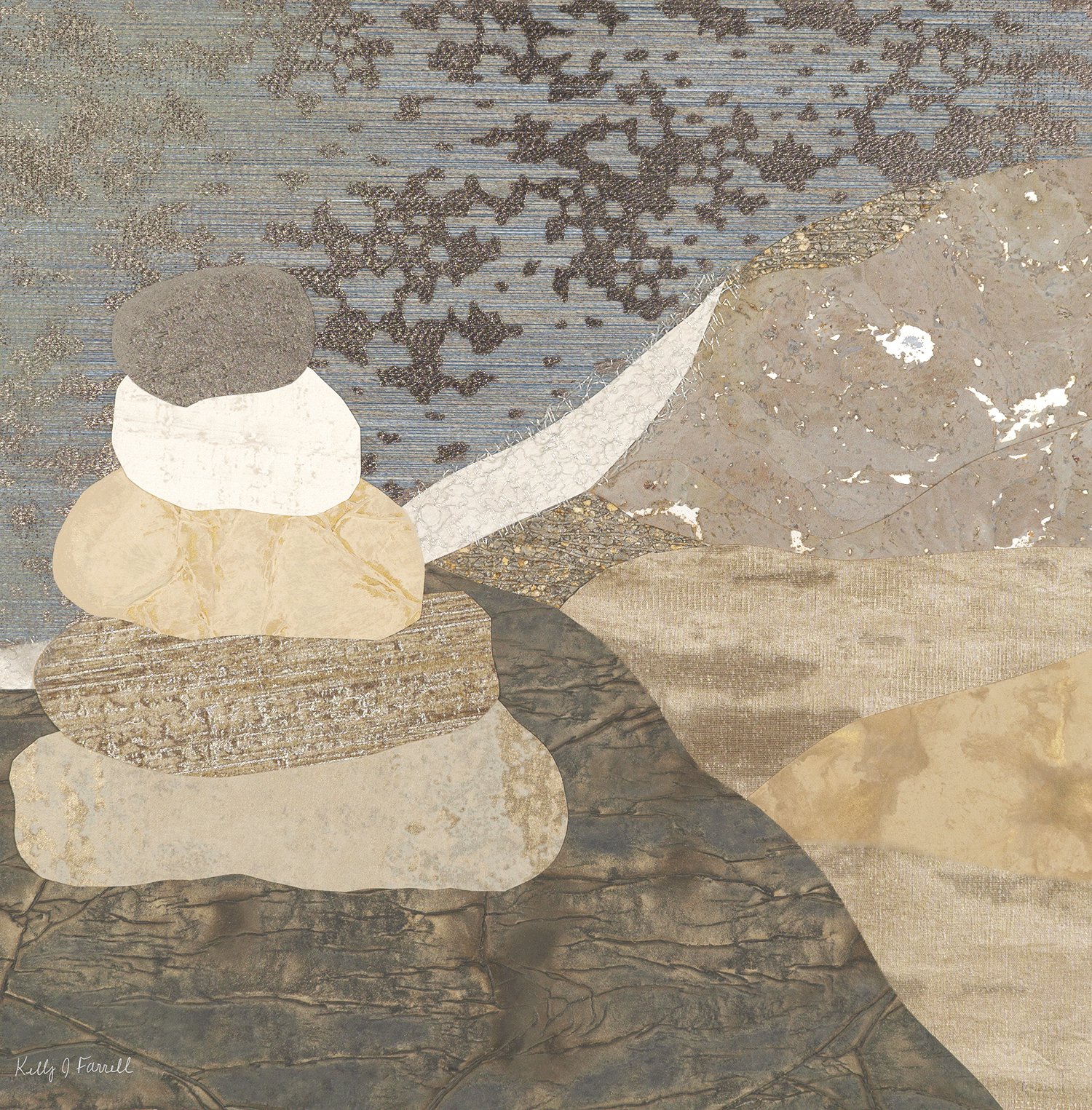 Cairn on the Rocks
Mixed Media
13" x 13"H