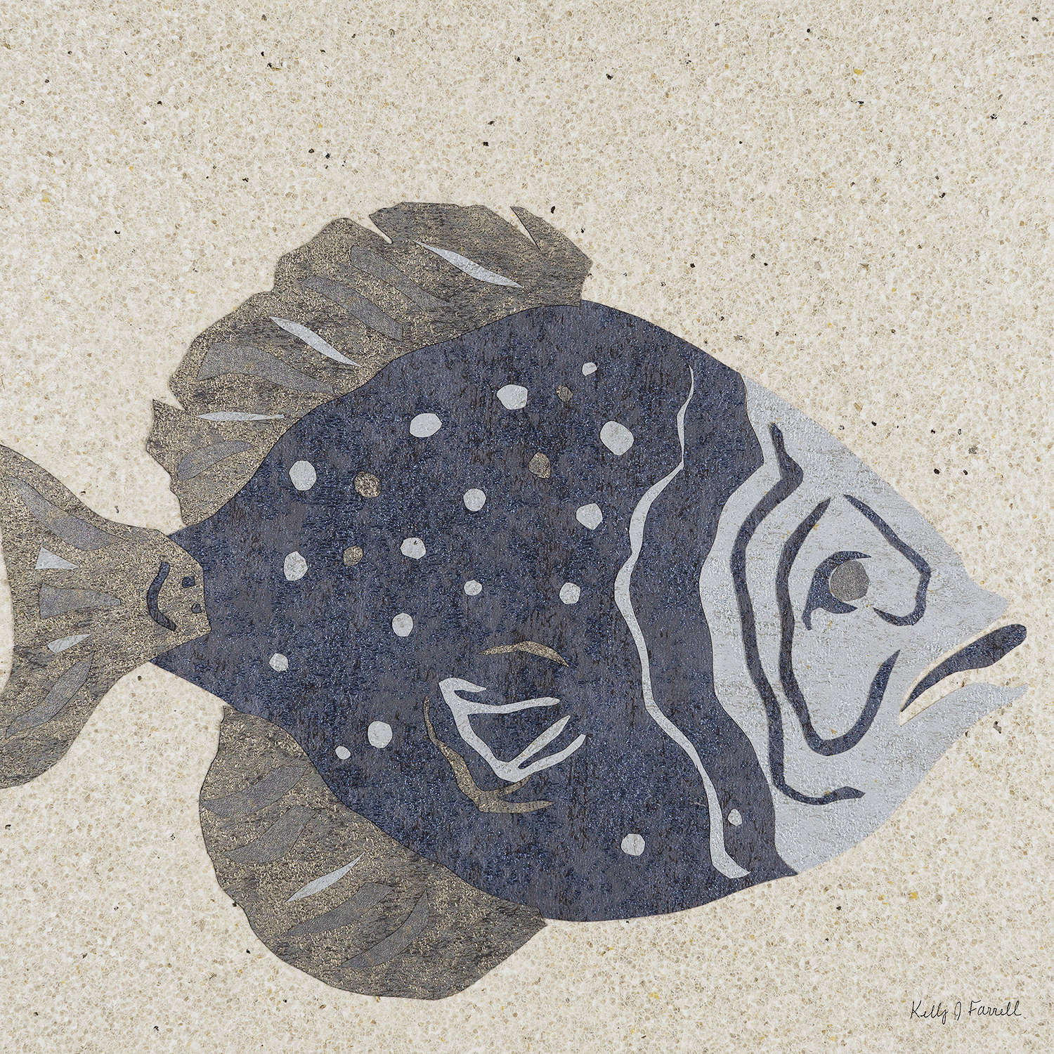 Flounder
Mixed Media
13" x 13"H