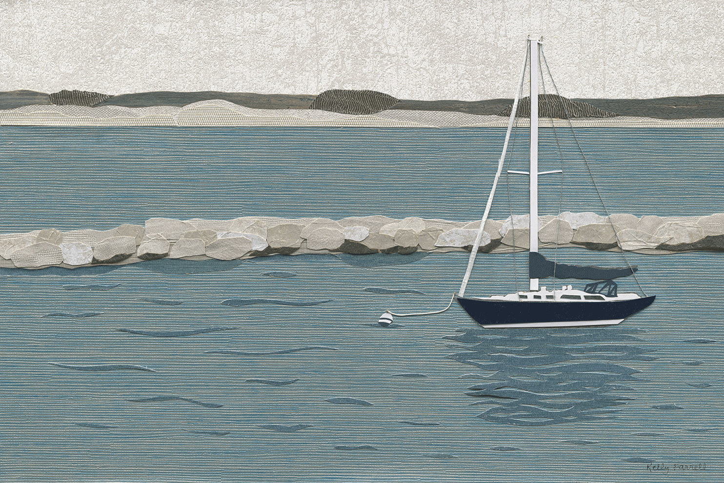 Sailboat at Block Island RI
Mixed Media
25"W x 17"H