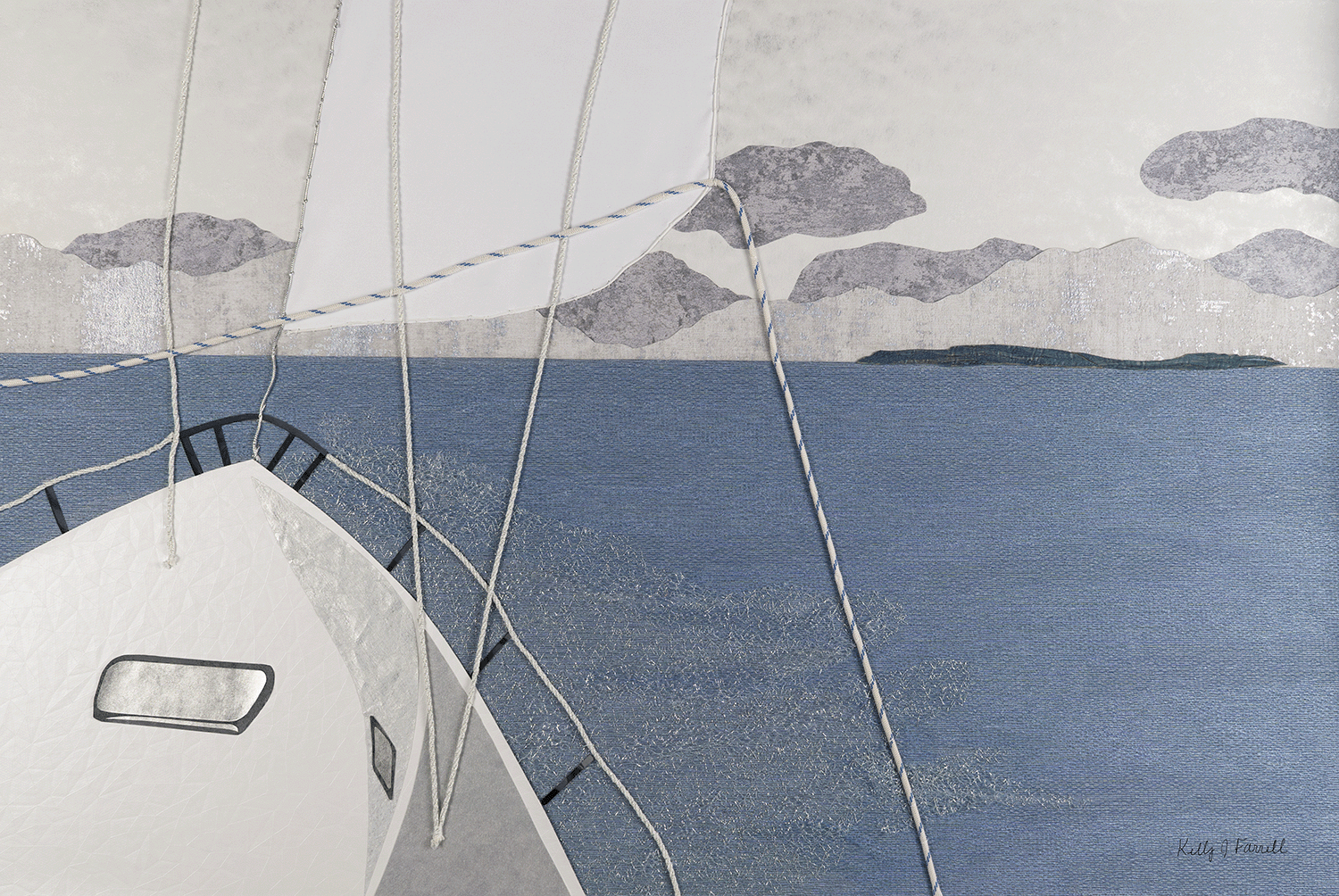 Sailing to Block Island
Mixed Media
37"W x 25"H
