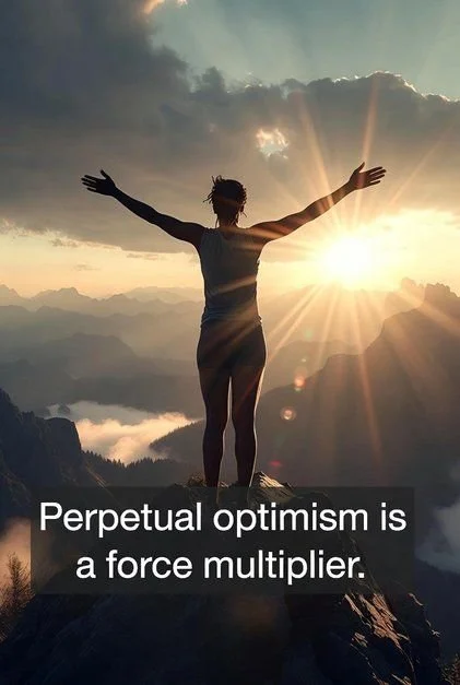 Perpetual optimism is a force multiplier.