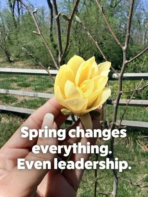 Spring changes everything. Even leadership.