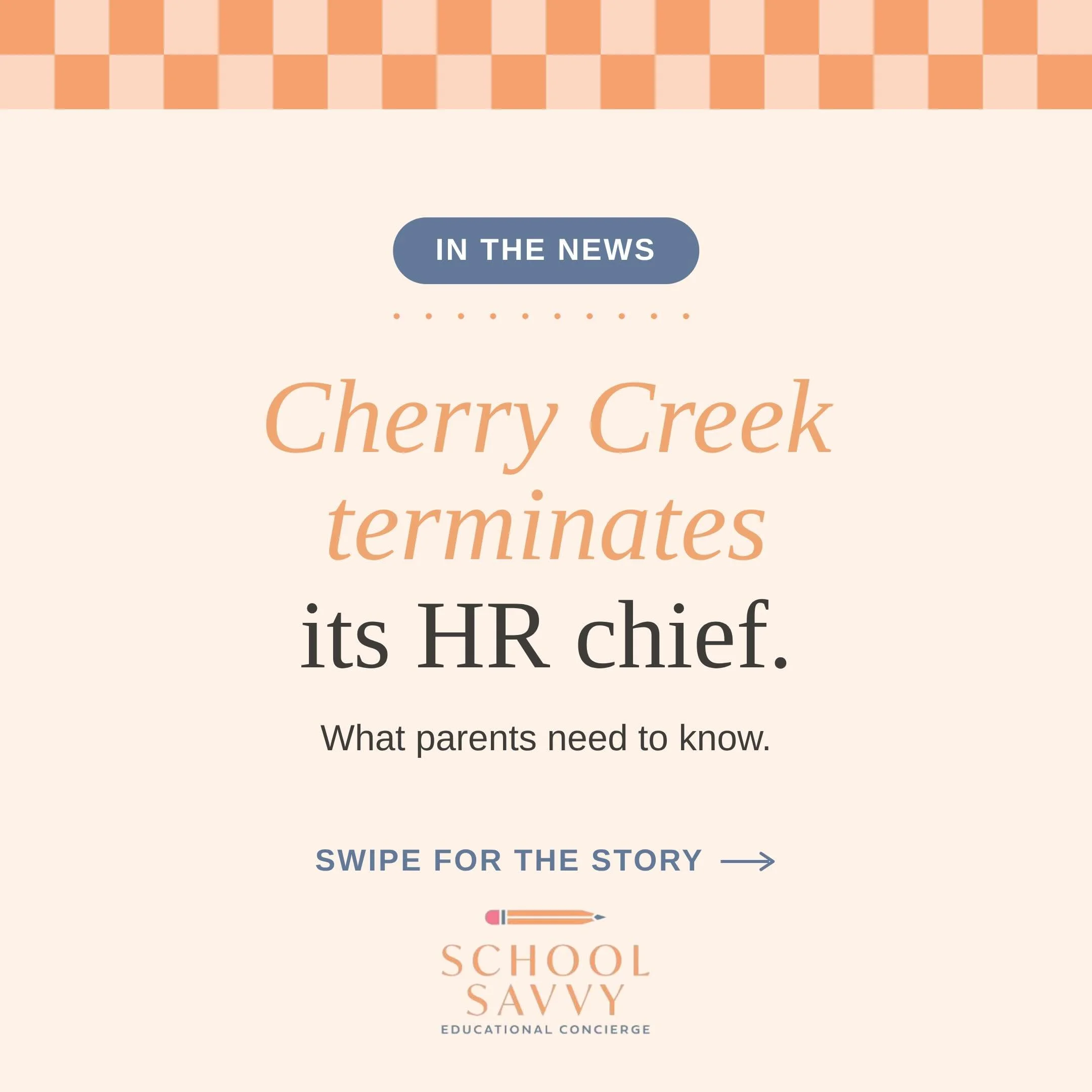 🚨Cherry Creek parents: here&rsquo;s what you need to know!

The district announced this month that Chief HR Officer Brenda Smith will be terminated for cause, following a months-long investigation that found &ldquo;significant policy violations.&rdq