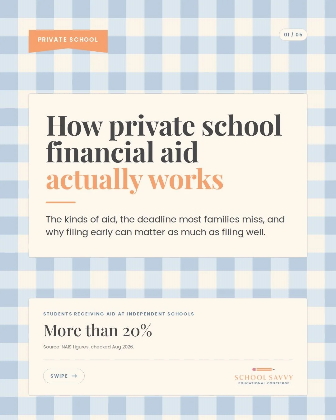 Applying for financial aid is not the same as applying to the school, and the aid deadline is often the earlier of the two. 📌

Here is how private school financial aid actually works: the three forms the money takes, why many schools decide on your 