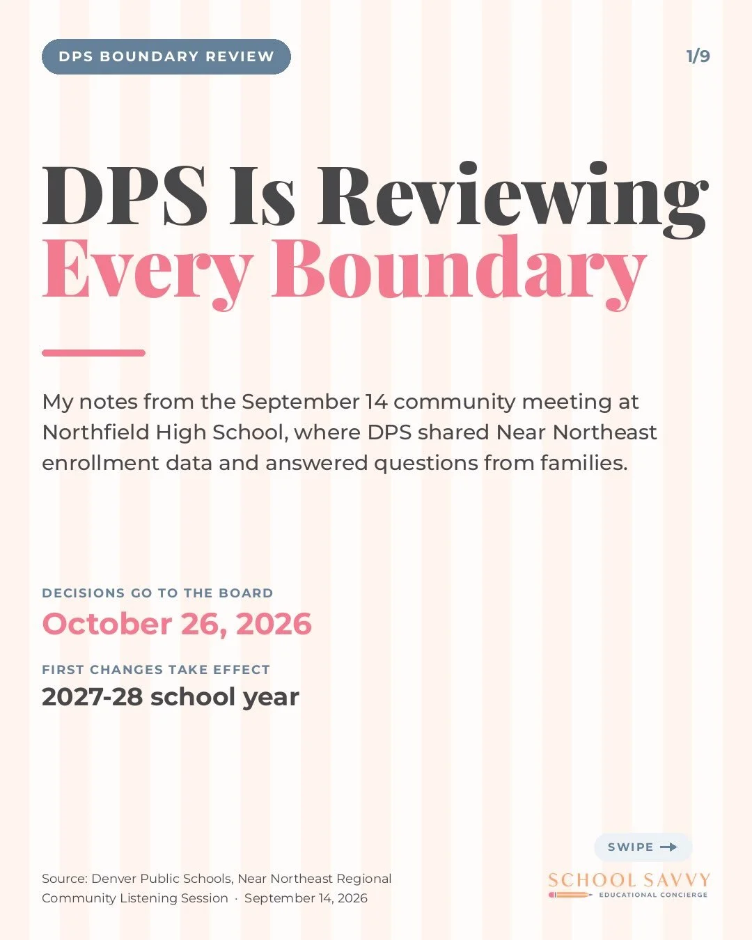 DPS is reviewing every school boundary in Denver, and the Near Northeast had its community meeting on September 14th.

I sat in at Northfield High School as the district shared its regional data and took questions. The short version: Near Northeast h