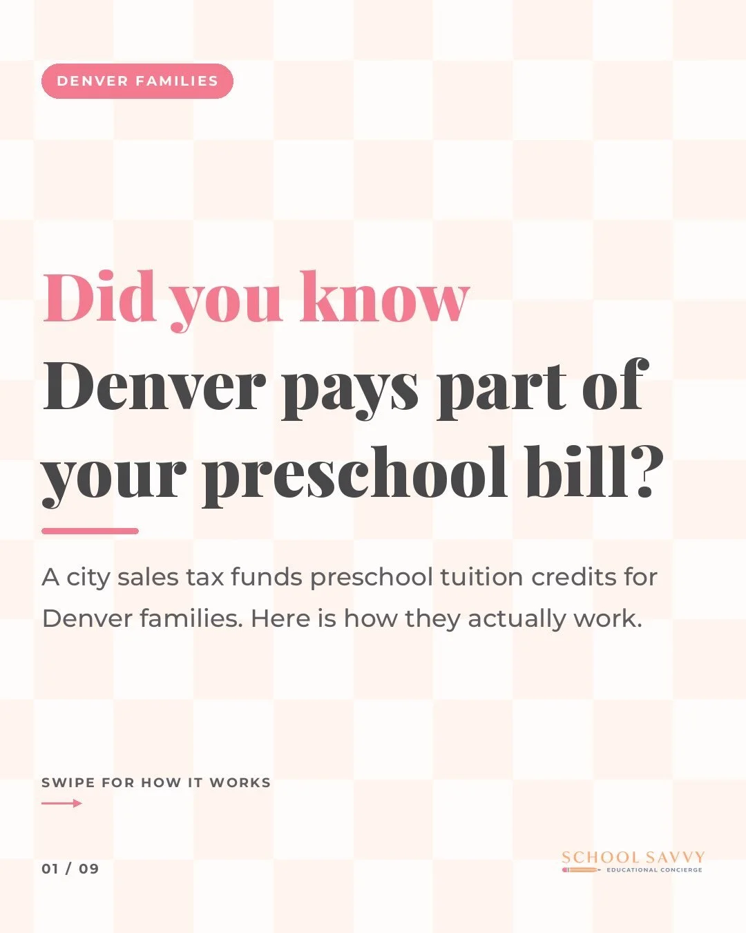 📣 Did you know?! The Denver Preschool Program sends tuition credits directly to participating preschools on behalf of Denver families. Every Denver family with a four-year-old in the year before kindergarten qualifies for something. There is no inco