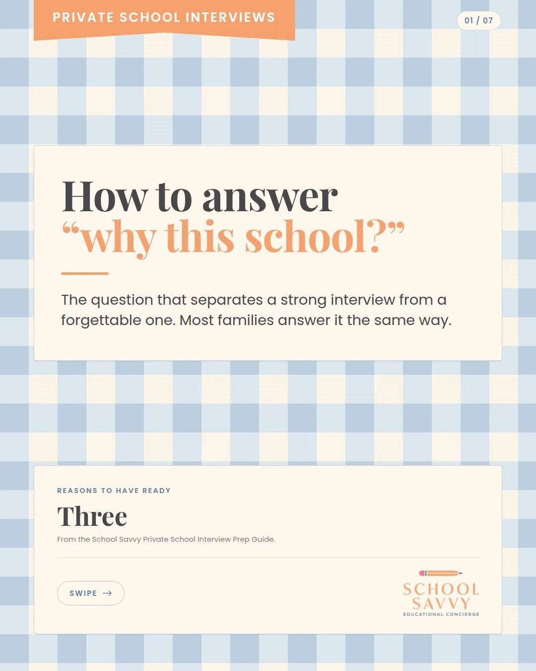 Most families walk into a private school interview ready to talk about their child. But one of the most important questions that decides how the conversation lands is about the school. 📌

Admissions teams can tell quickly whether a family wants a pr