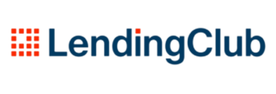 Lending Club logo with a red grid icon and bold blue text