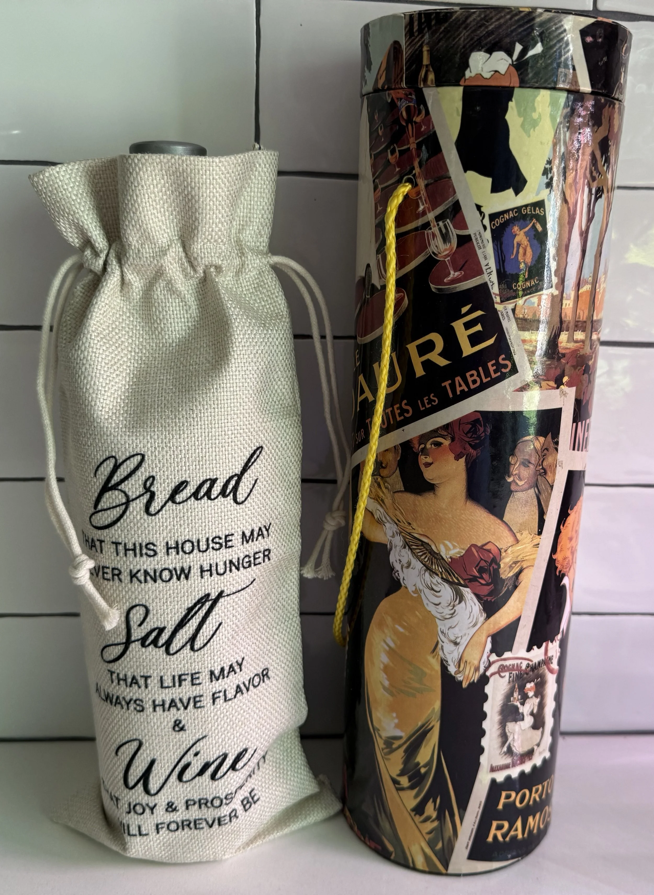 Wine gift bags, baskets, packaging