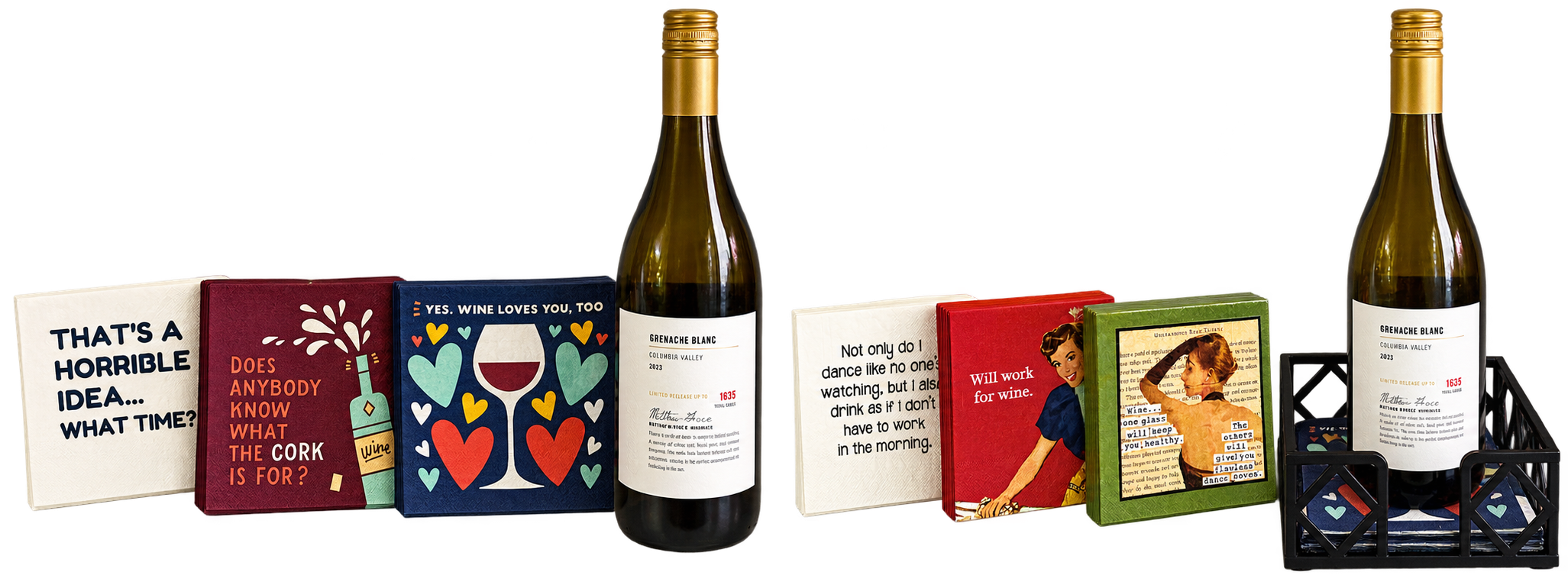 Quintessential Wine Hospitality Gift (The Cocktail Napkin)