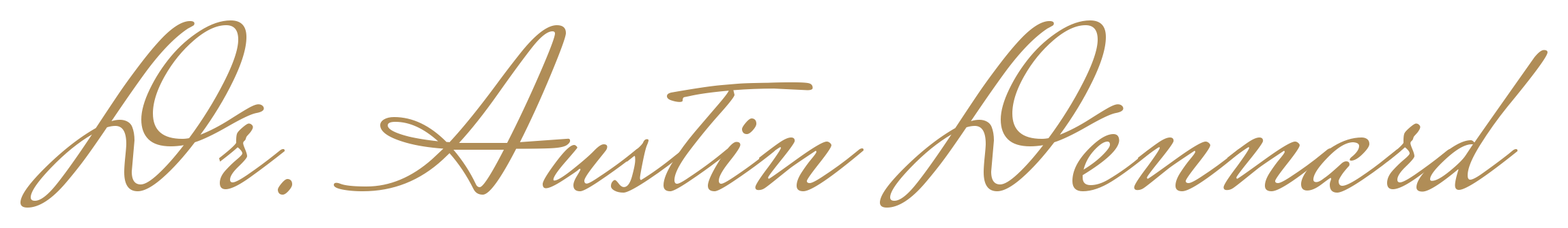 Elegant brown script text reading 'Mr. Austin Award'.