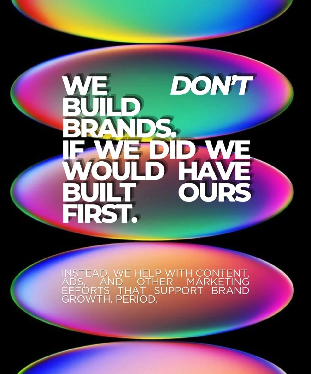 I don&rsquo;t know who needs to hear this, but it needs to be said.

#marketing #marketingdigital #brand #brandbuilding #marketingagency