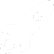 Silhouette of a rocket ship