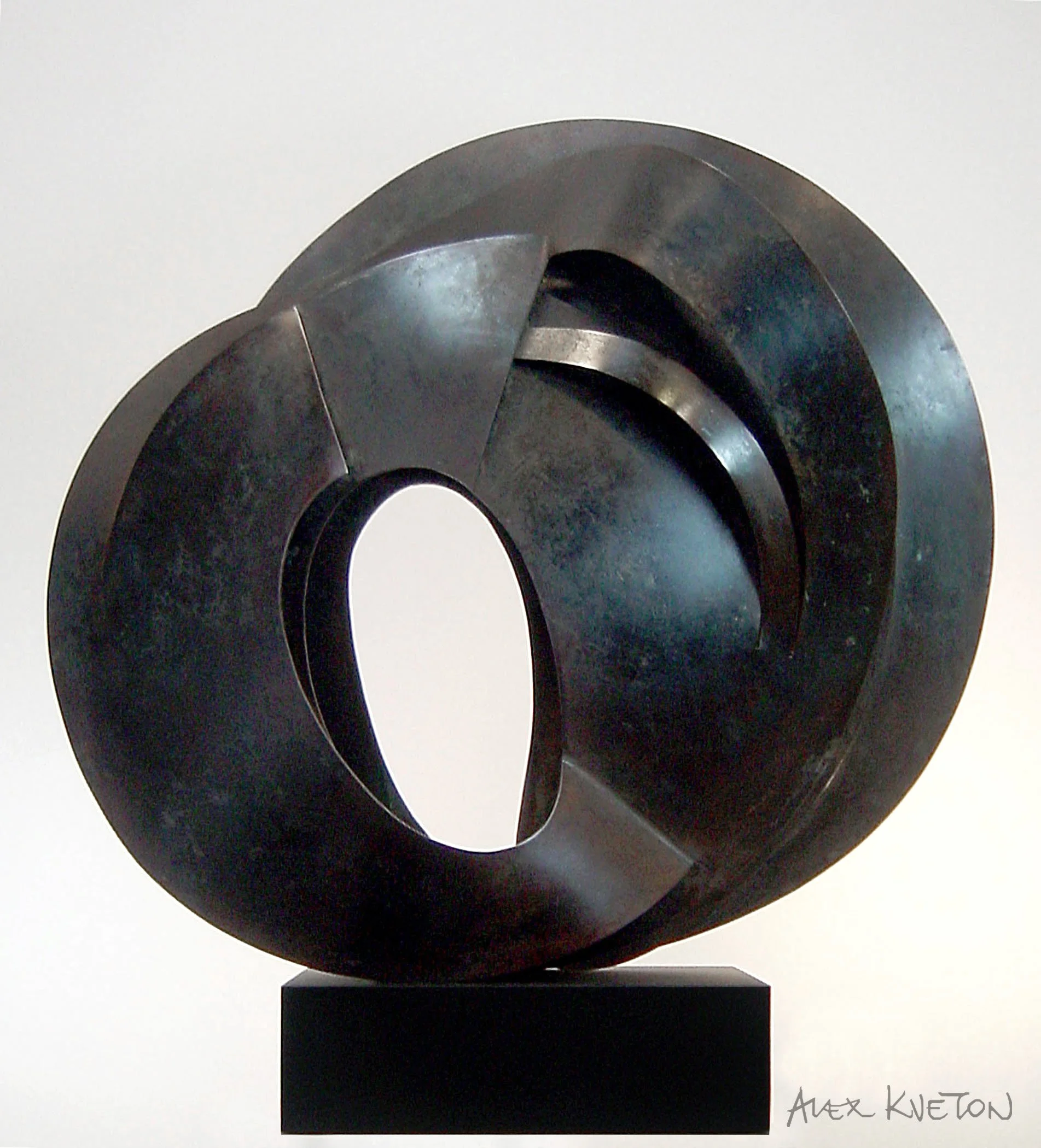 AlexKveton-Entering Event Horizon-PatinatedSteel-24x23 - Alex Kveton Studio.jpg
