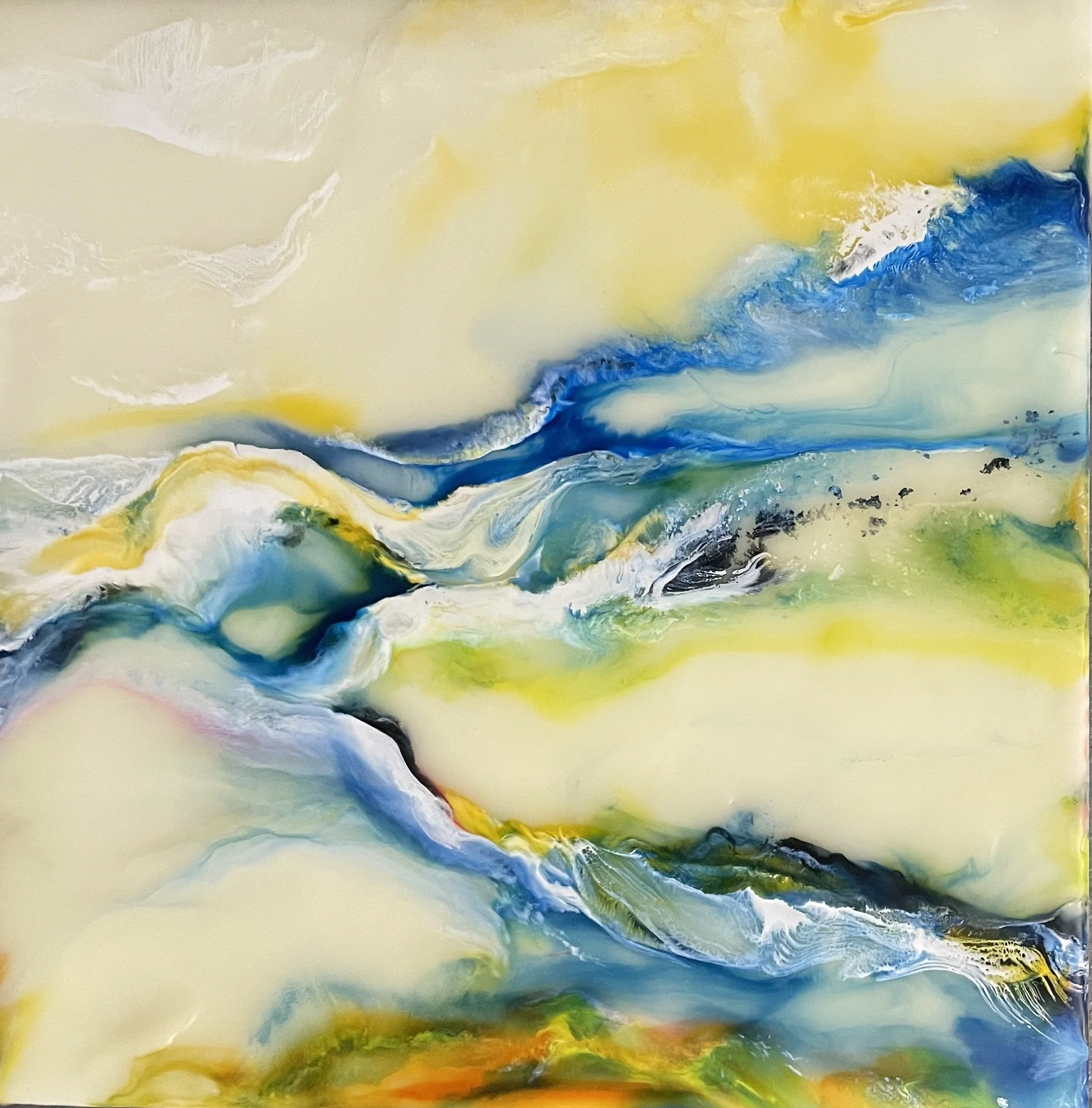Carol Flaitz-Flow II-Encaustic-12_x12_ - Carol Flaitz.jpeg