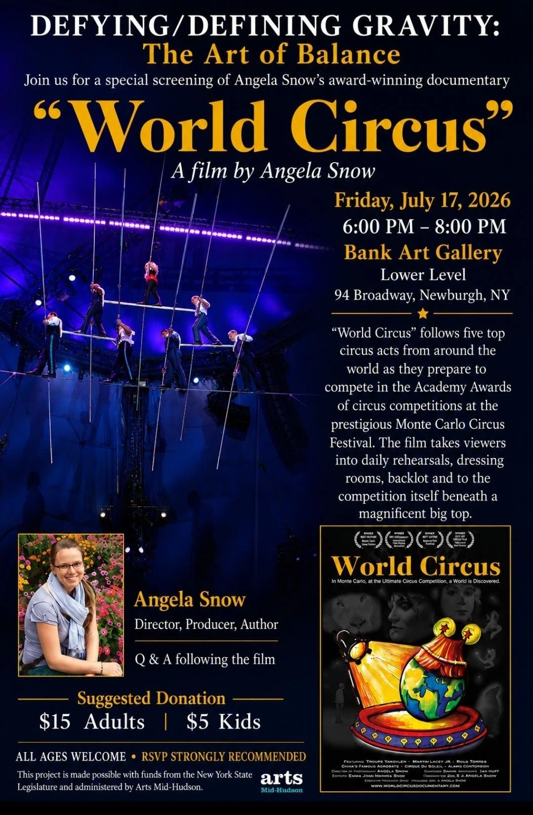 World Circus Film Screening &amp; Q&amp;A with Angela Snow