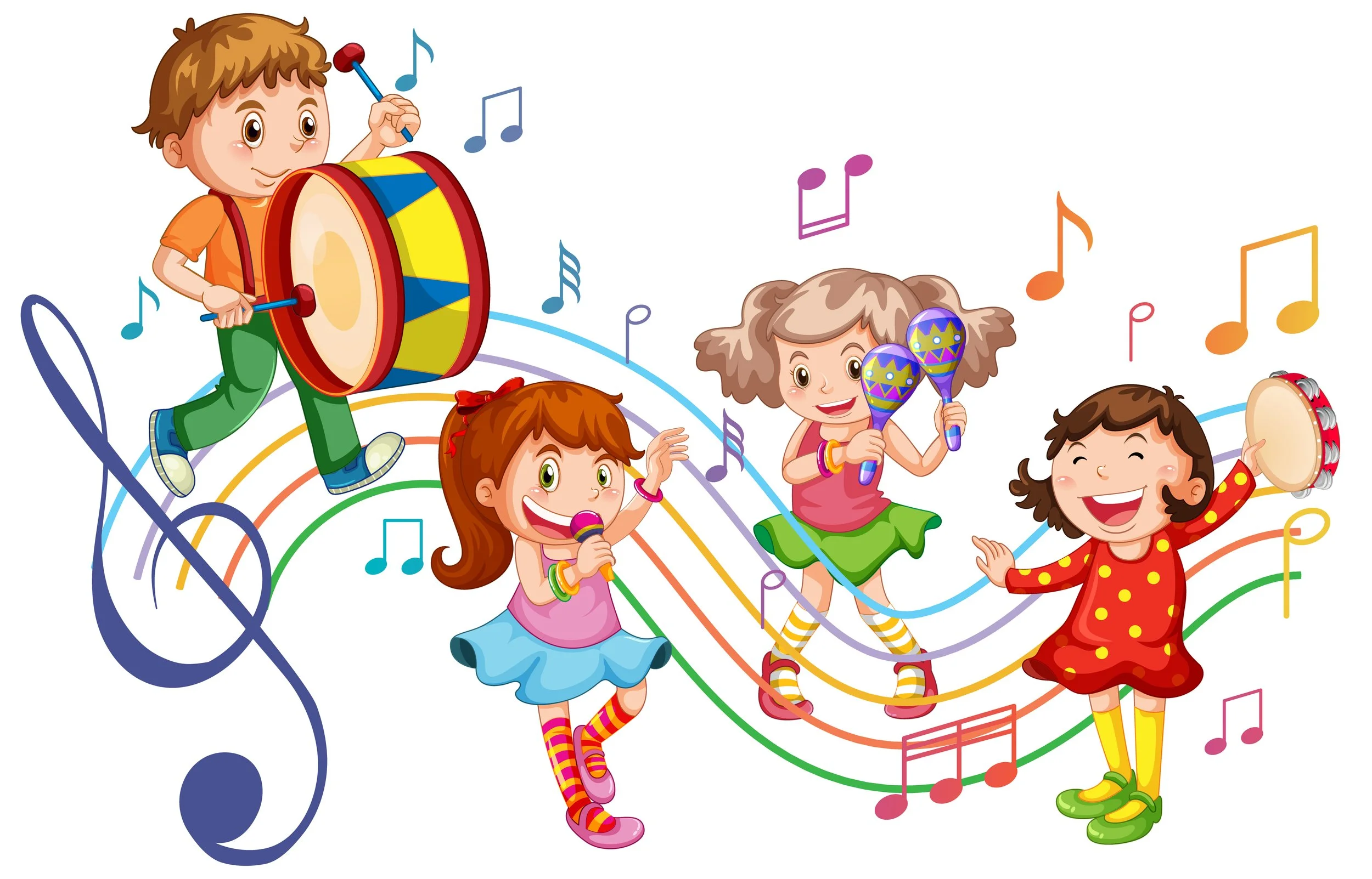 Cours d'éveil musical 45 min (groupes de 5 enfants 3-5 ans) 10 semaines