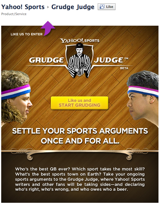 Grudge Judge for Yahoo! Sports