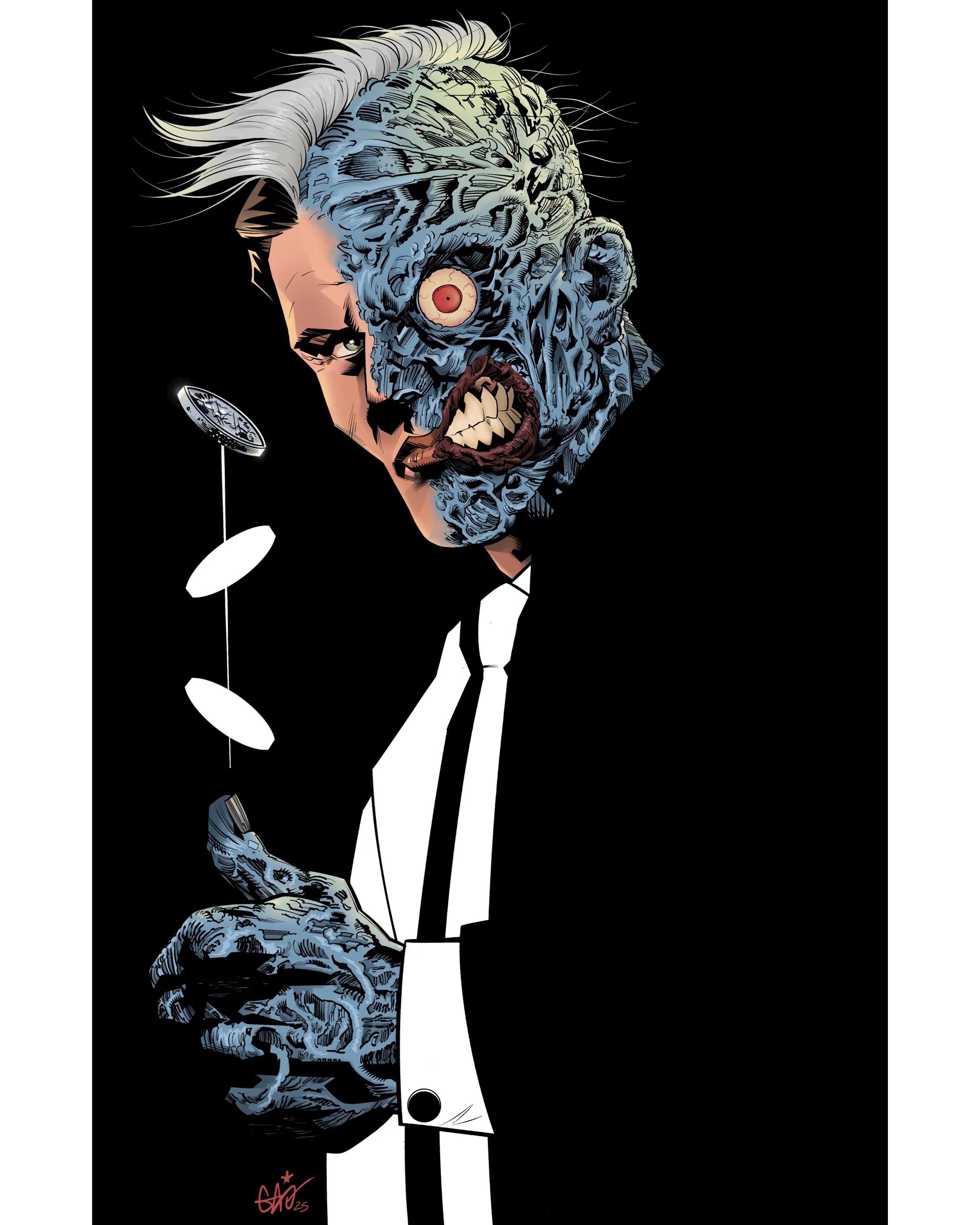 Two-Face Print (Blue)