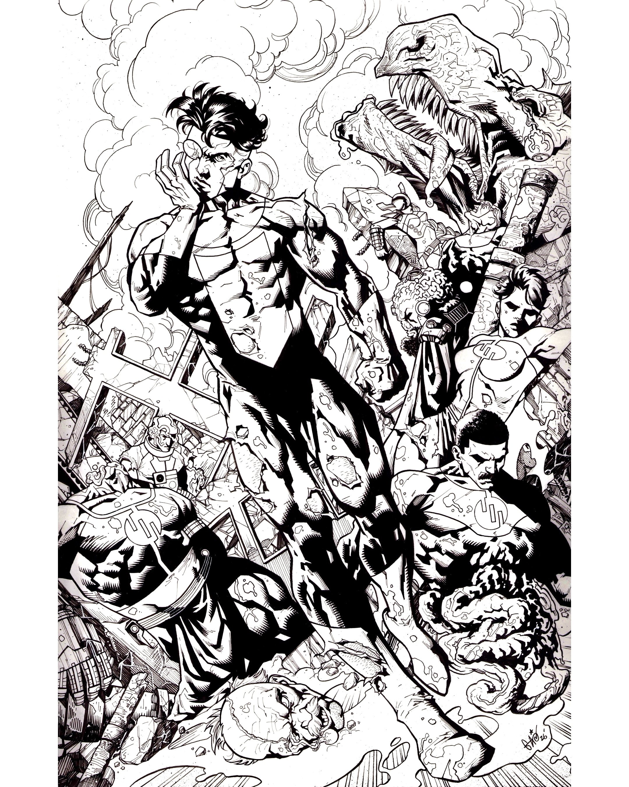 Invincible Print B/W