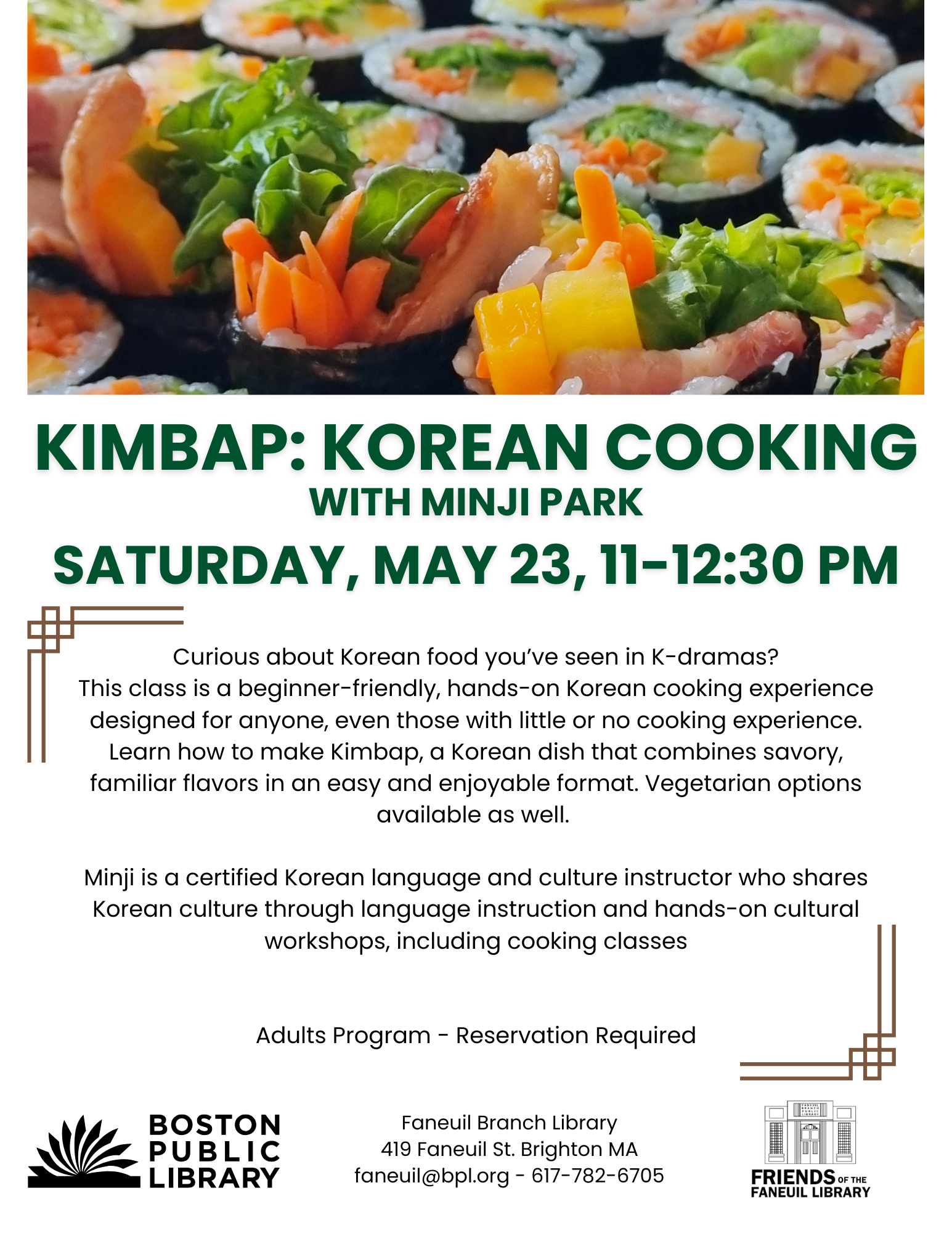[FREE] Kimbap: Korean Cooking Class