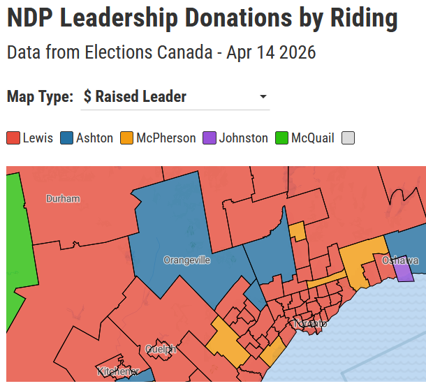 2026 NDP Leadership Race Donors