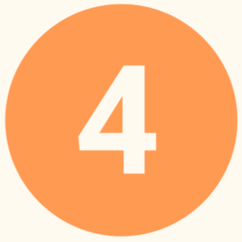 Orange circle with the number 4 in white.