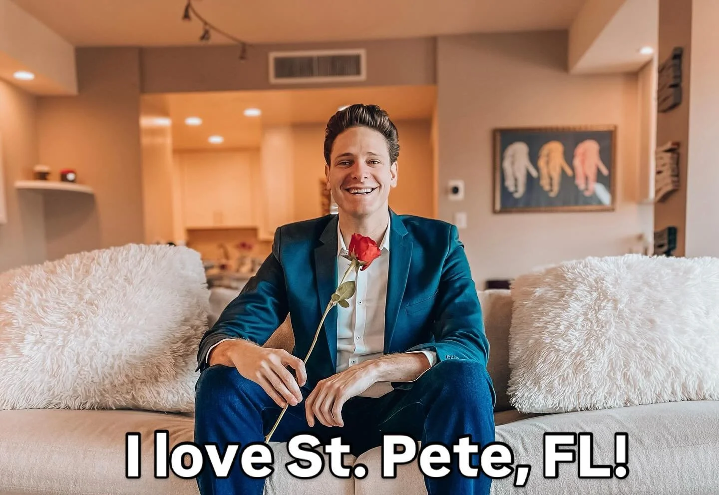 Saint Pete, FL this rose is for you, and I&rsquo;m so happy to call you my forever home!

Born in Miami > College in Washington, DC 
Palo Alto > San Jose > San Francisco because of tech  LA > moving to Dallas during the pandemic 
Tampa &g