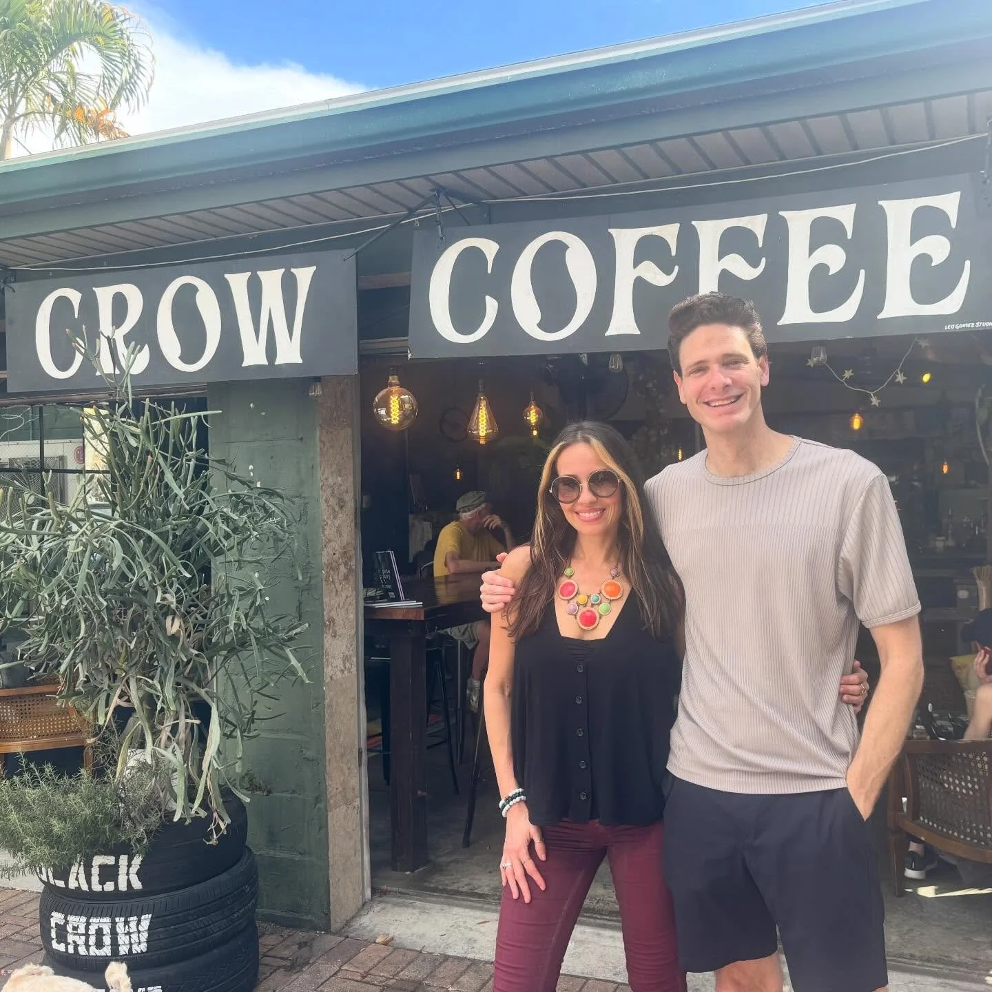 Coffee with one of my first St. Pete friends! 
@rob3rtamusic has connected me with so many great people here, and it was awesome catching up about my journey and how far things have come. So grateful to call Rob3rta a friend!