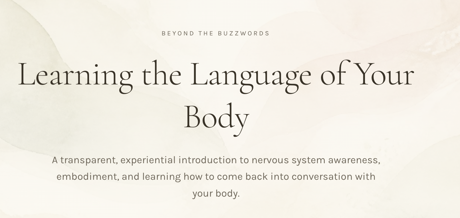 Beyond the Buzzwords: Part 1
