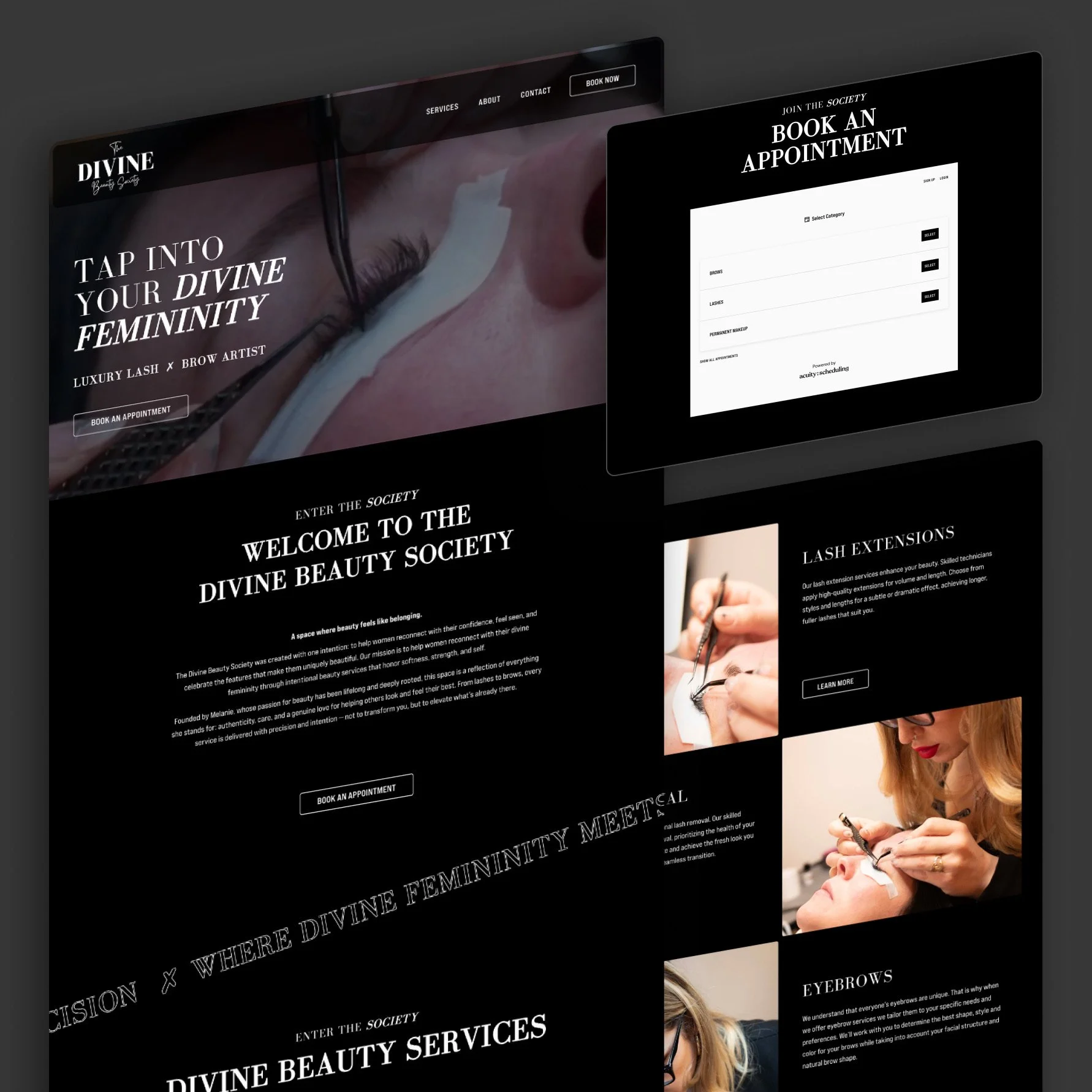 The Divine Beauty Society <span>Luxury Beauty Salon</span>