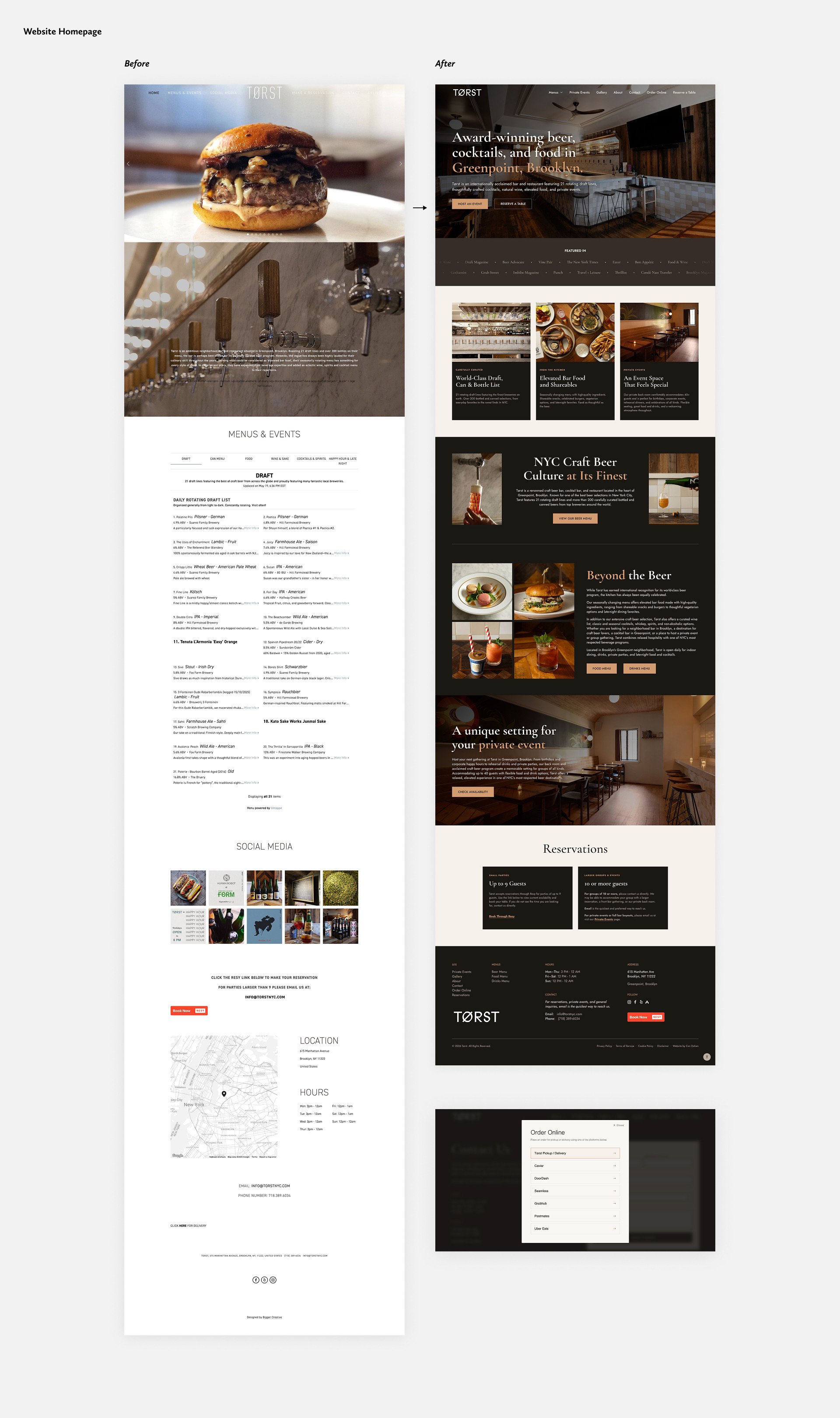 Desktop Homepage Before After DGA Health