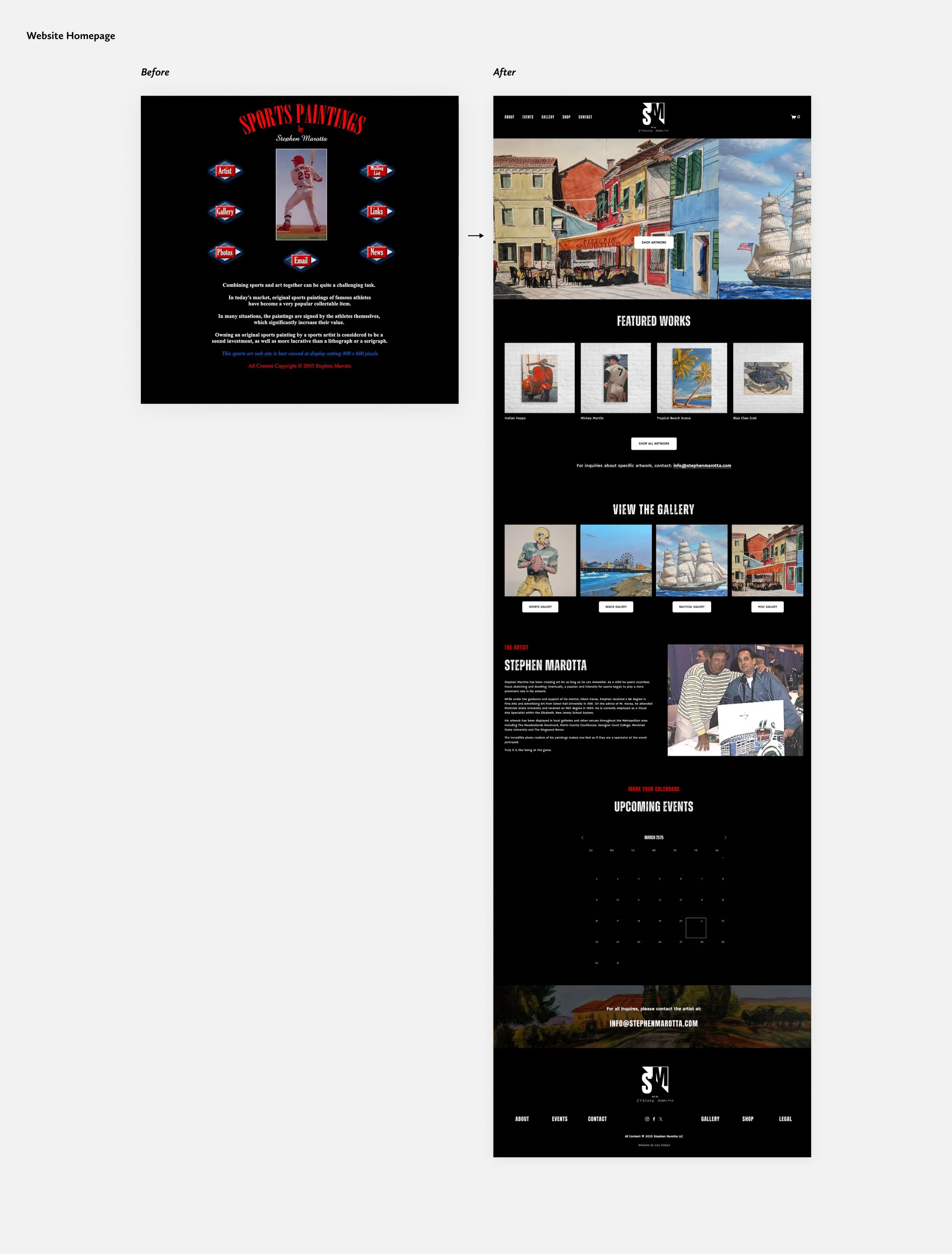 Desktop Homepage Before After Art by SM