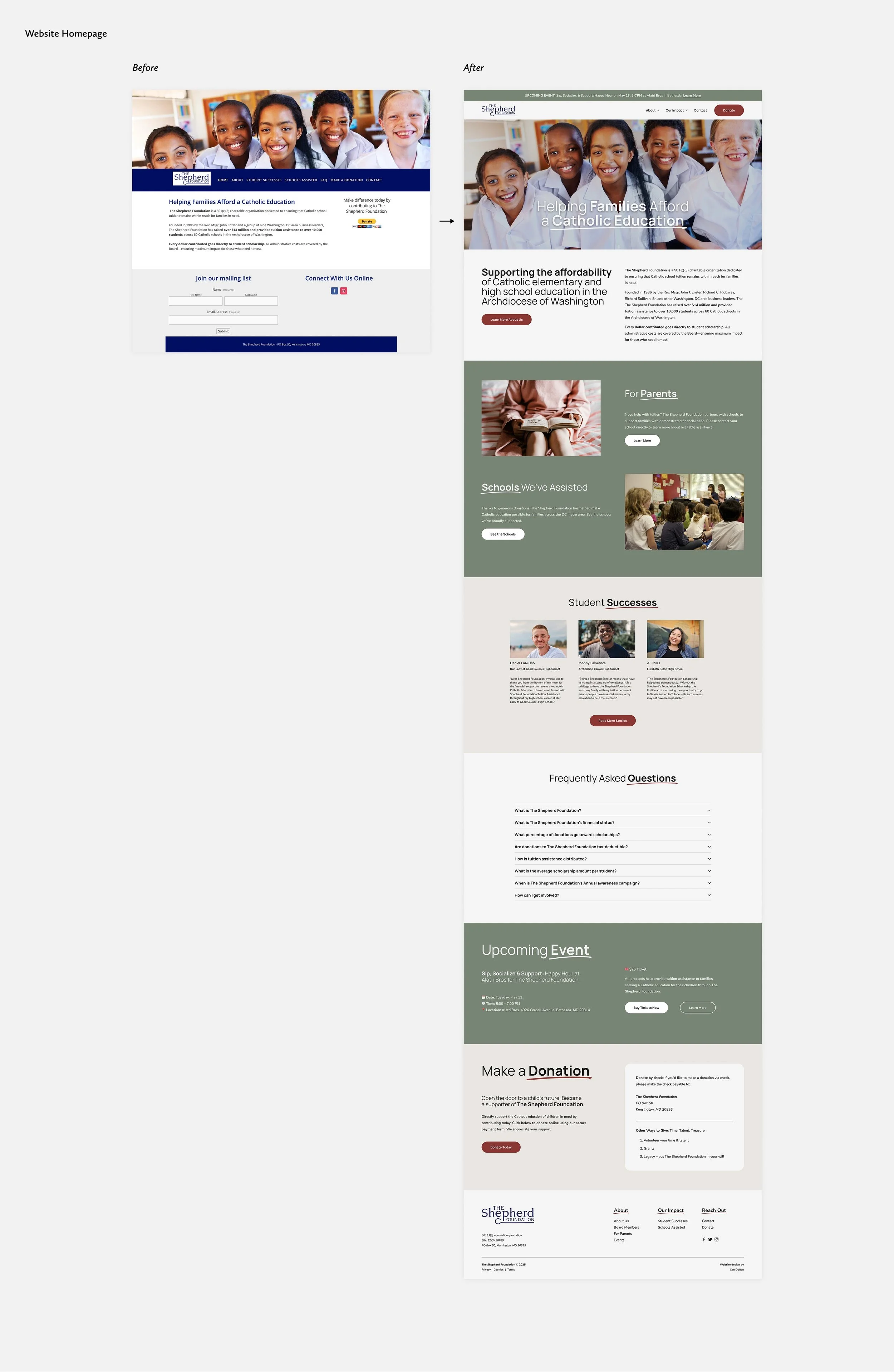 Homepage Before After The Shepherd Foundation