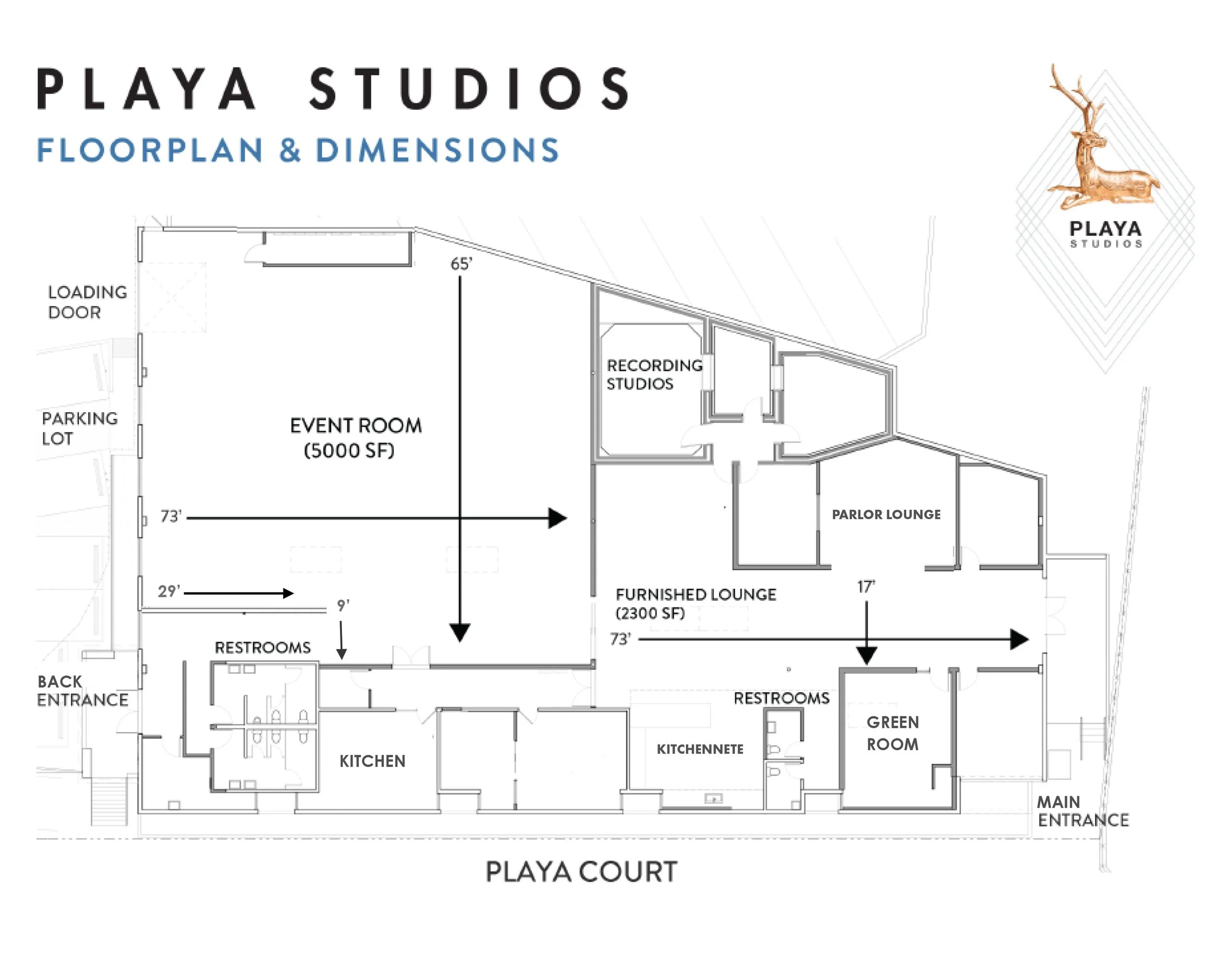 Playa Studios Floor Plan