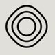 Círculos concéntricos en un diseño minimalista